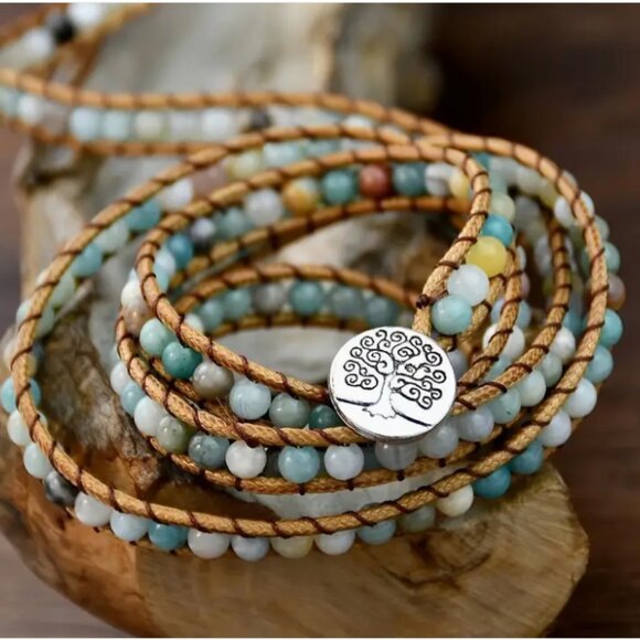 Jewelry - New Bohemian Natural Stone Beaded Layering Bracelet